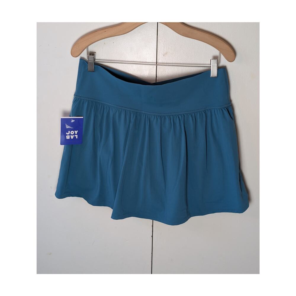JoyLab High-Rise Crossover Waistband Dark Aqua Skort XL - Picture 12 of 16